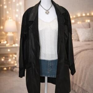 Vintage cowboy paisley leather jacket